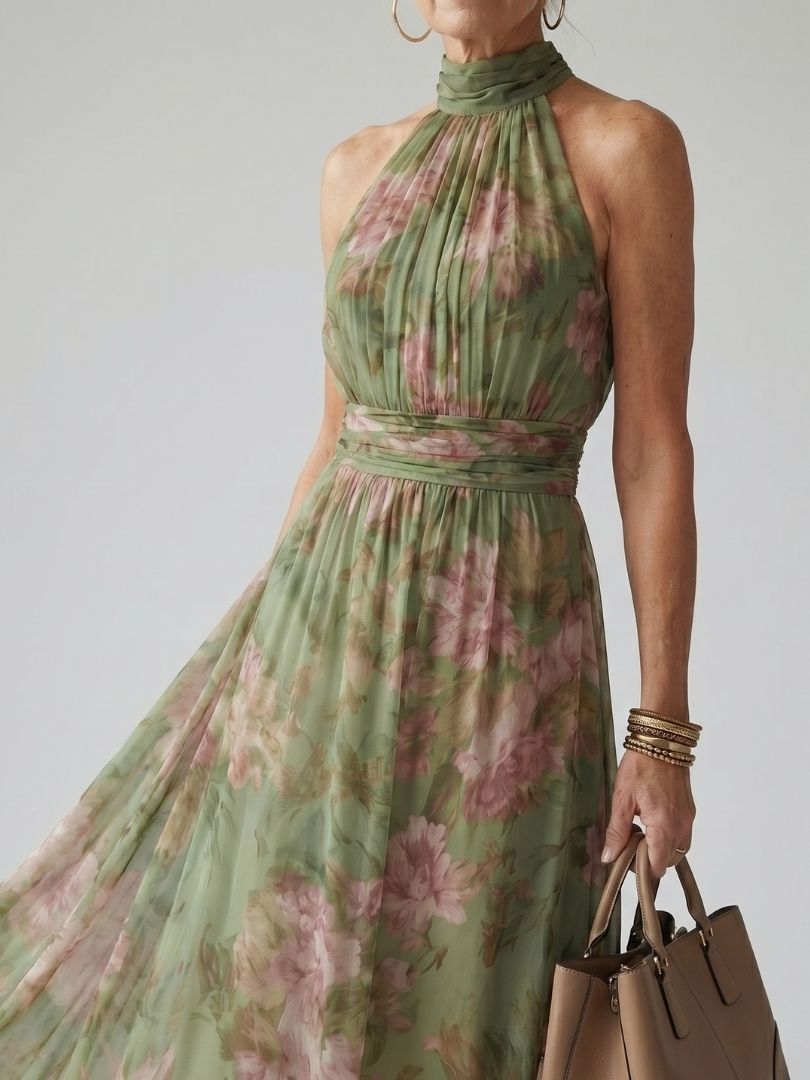 Niel - Halter Maxi Dress