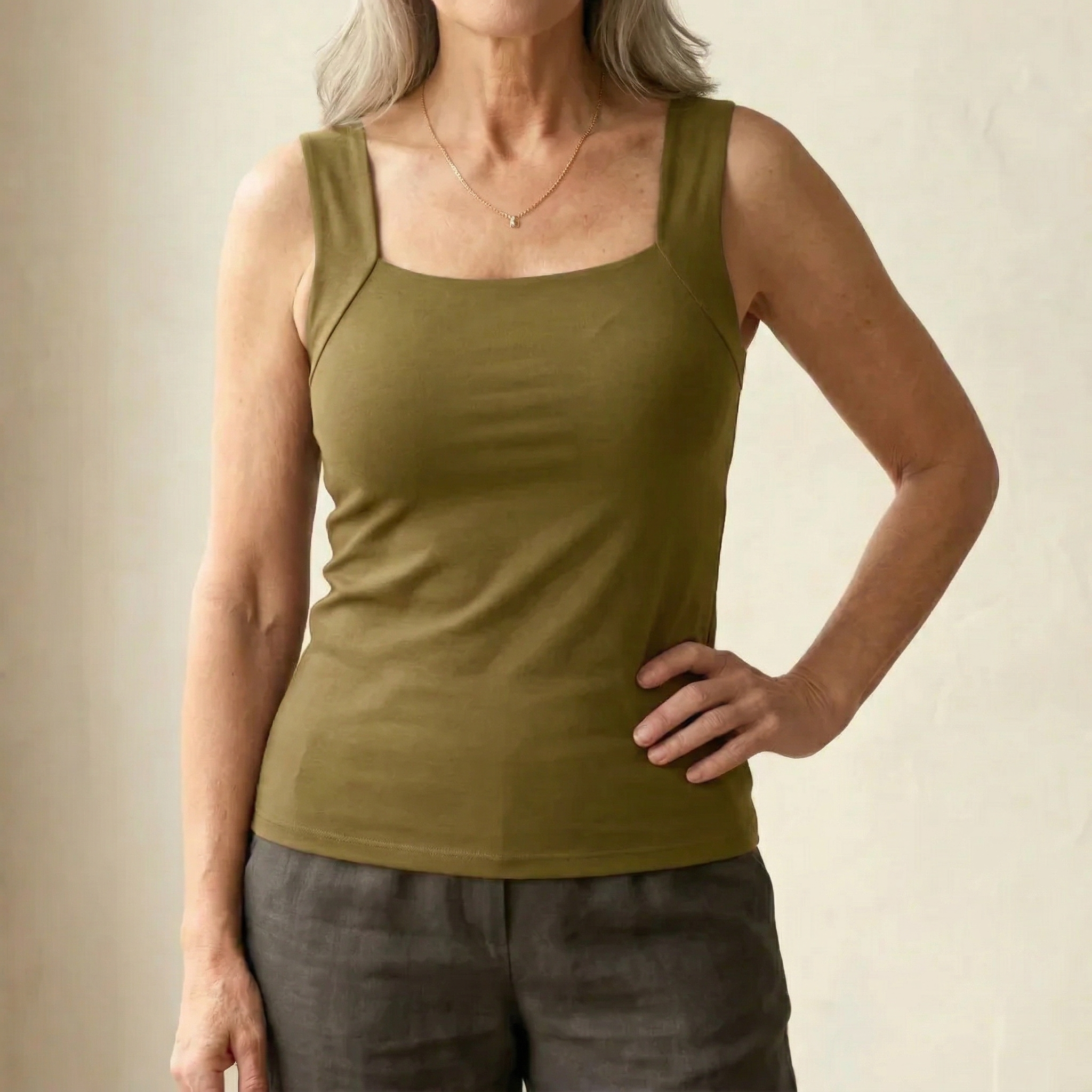 Rosanna - Built-In Comfort Bra Tank Top