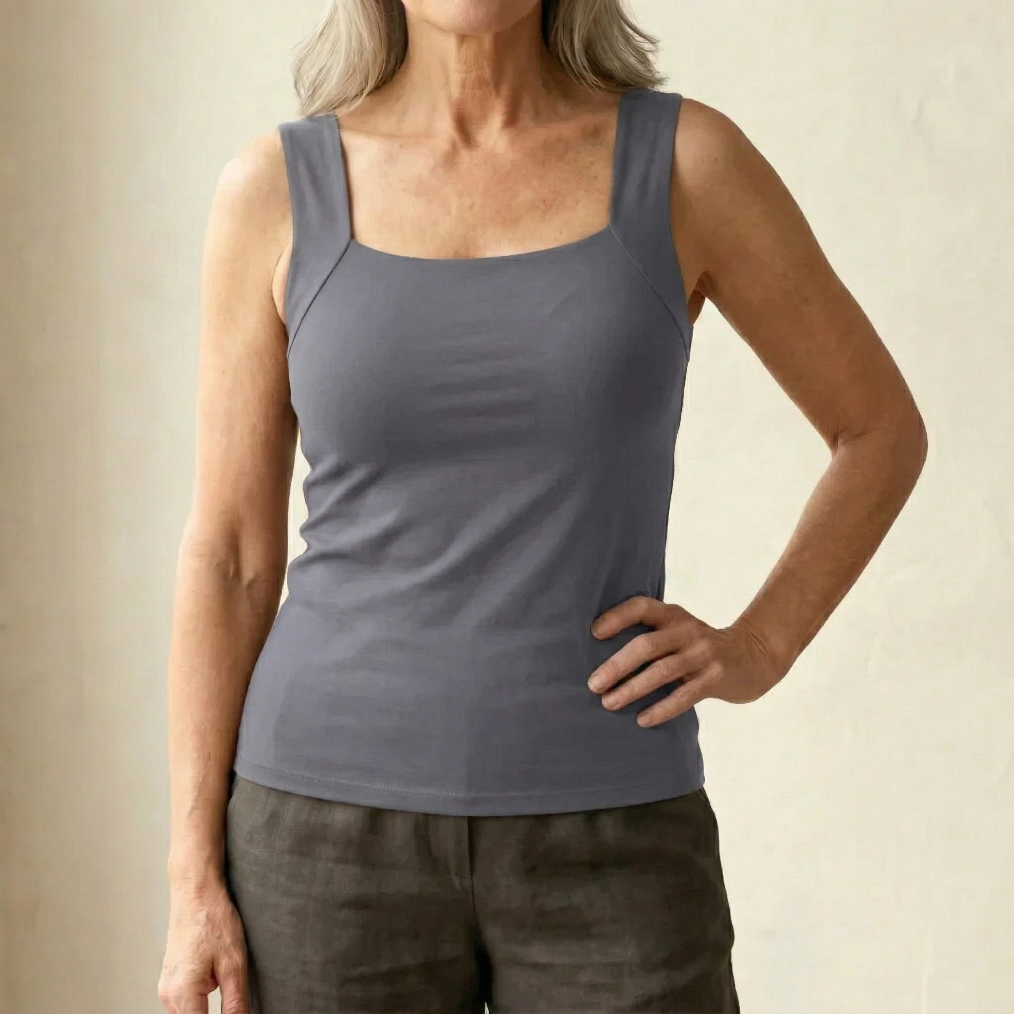 Rosanna - Built-In Comfort Bra Tank Top