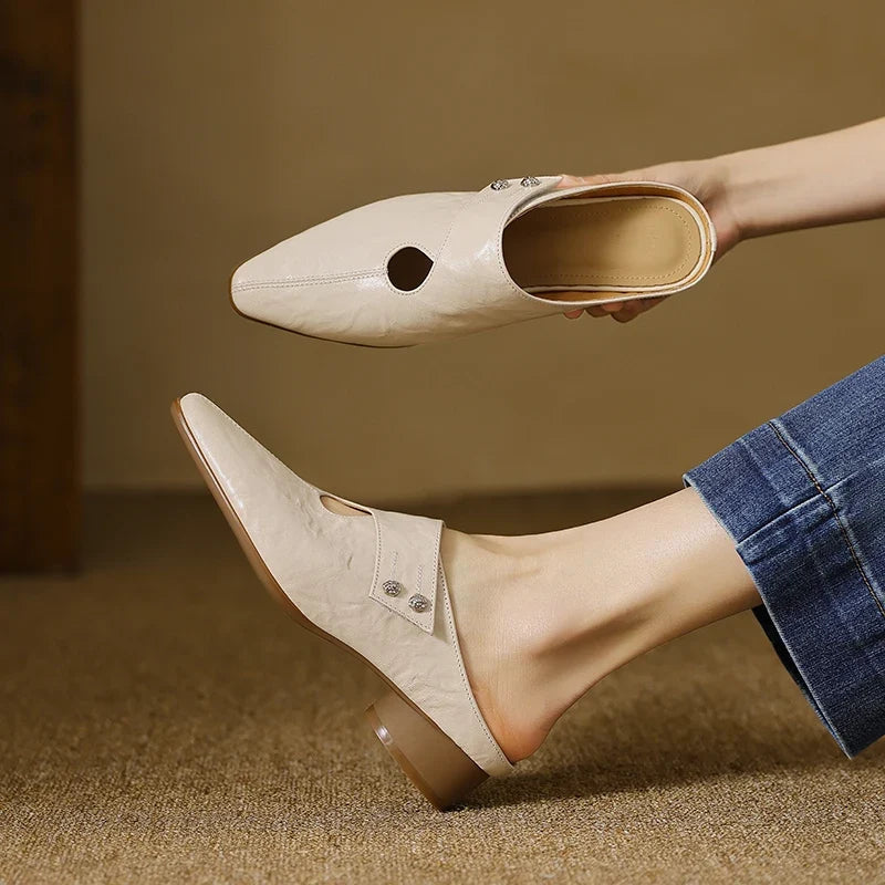 Bethany - Genuine Leather Mules
