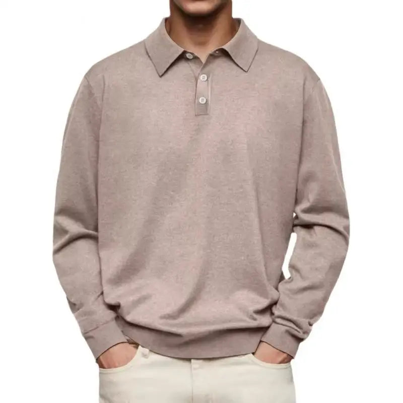 Elton – Casual Long Sleeve Polo Shirt