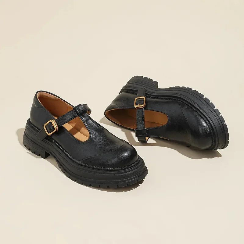 Madeleine – Leather Mary Jane Shoes