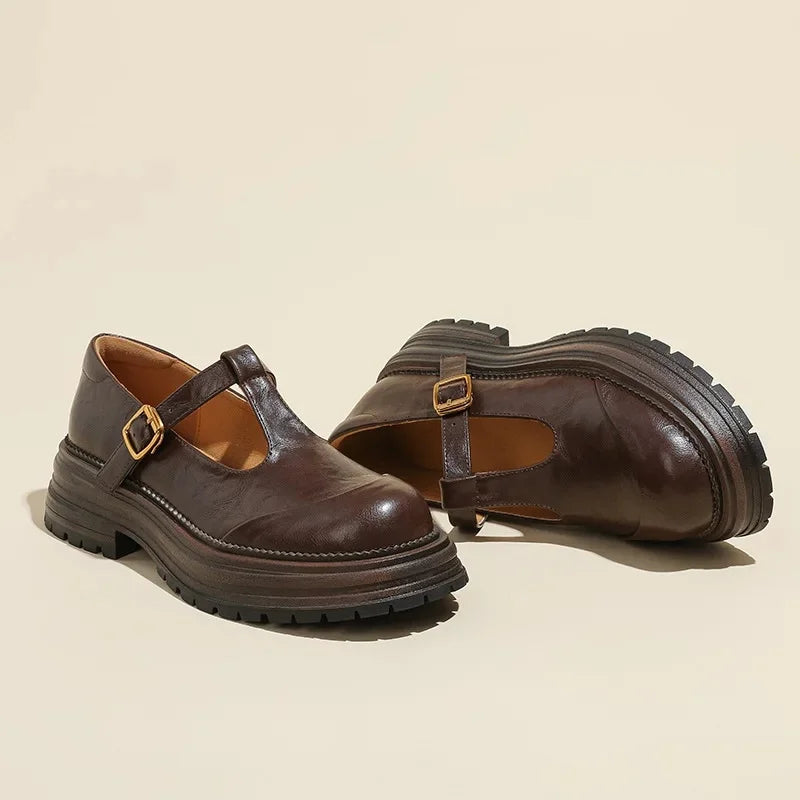 Madeleine – Leather Mary Jane Shoes