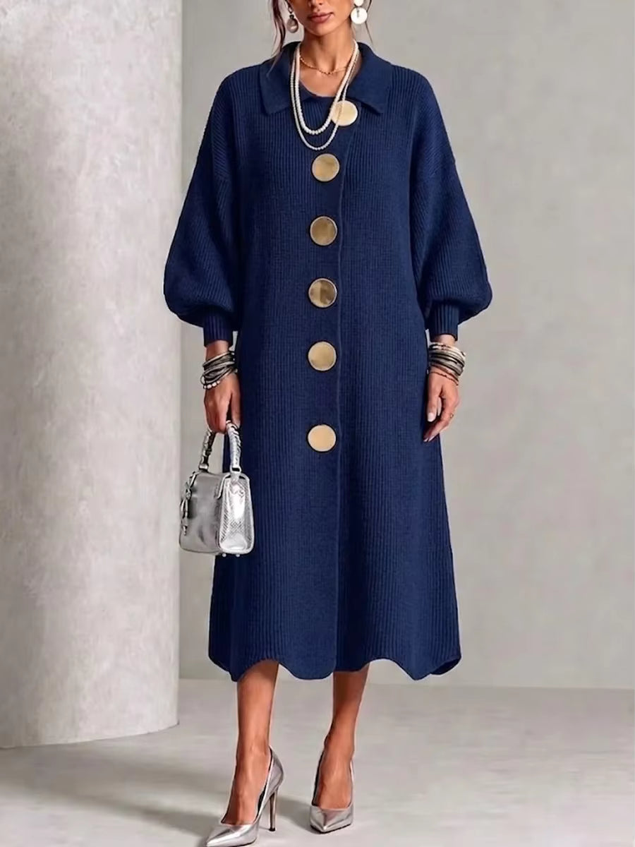 Sienna - Long Sleeve Button-Down Dress