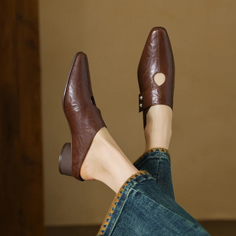 Bethany - Genuine Leather Mules