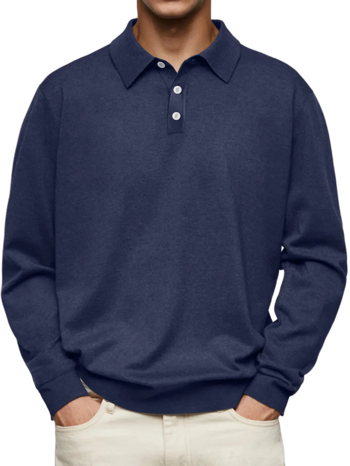 Elton – Casual Long Sleeve Polo Shirt