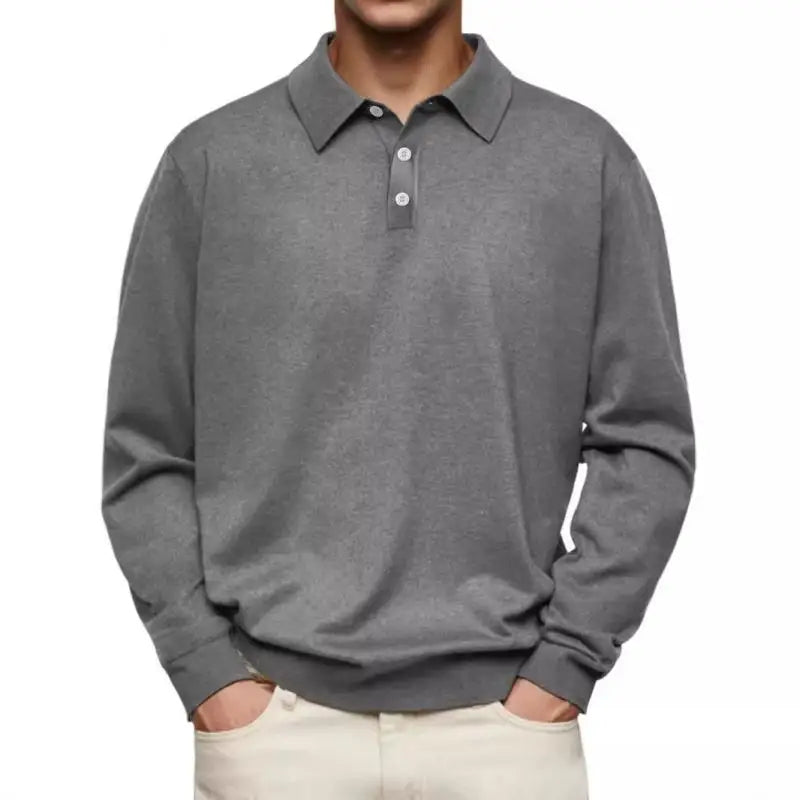 Elton – Casual Long Sleeve Polo Shirt