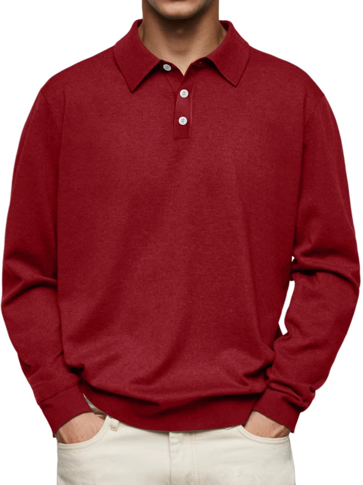 Kevin – Patterned Collar Polo Shirt