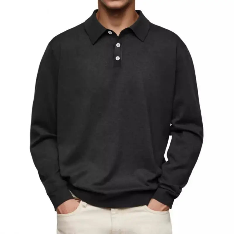 Elton – Casual Long Sleeve Polo Shirt