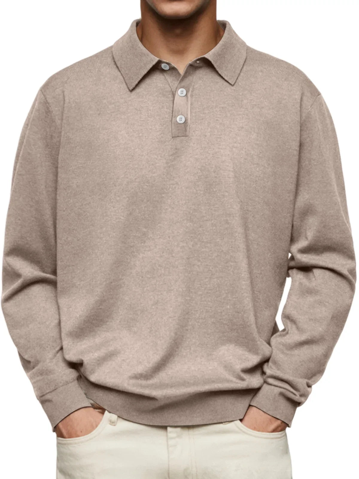 Elton – Casual Long Sleeve Polo Shirt