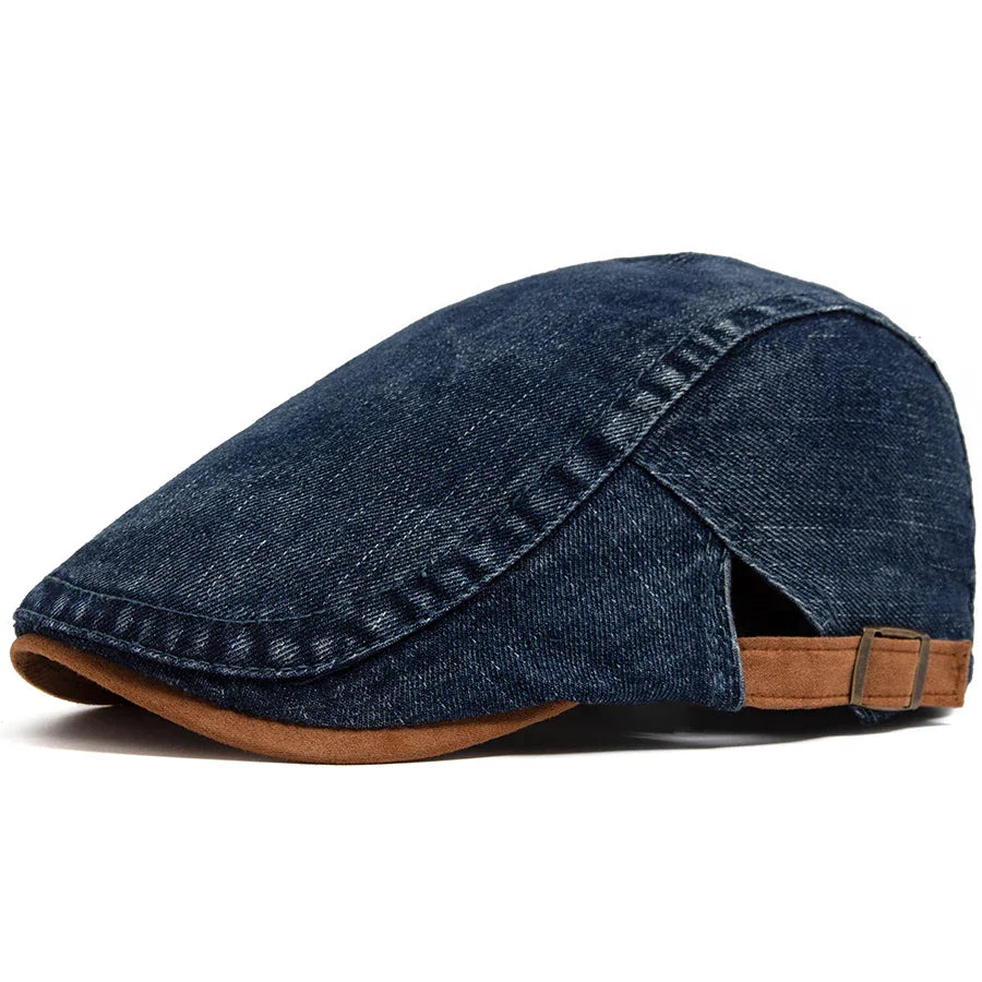 Cesar – Classic Denim Flat Cap