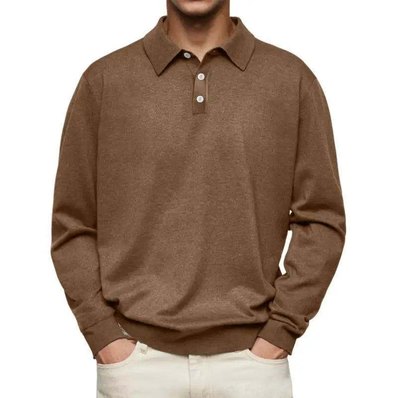 Elton – Casual Long Sleeve Polo Shirt