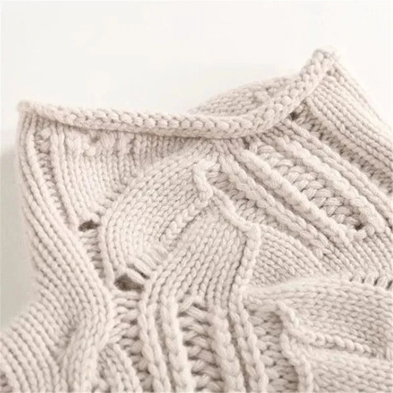 Celestina – Cable Knit Cashmere Turtleneck