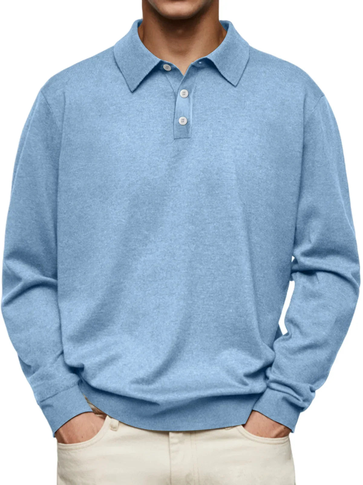 Elton – Casual Long Sleeve Polo Shirt