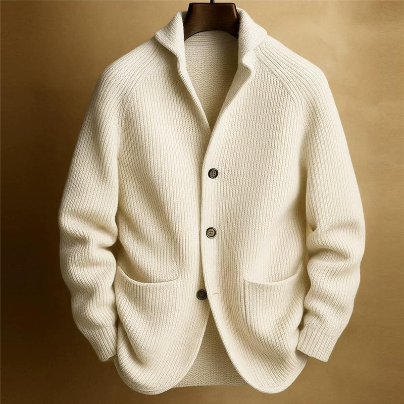 Clarke – Textured Knit Button Cardigan