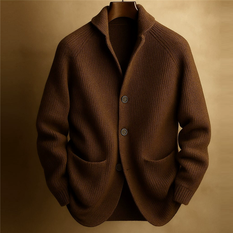 Clarke – Textured Knit Button Cardigan