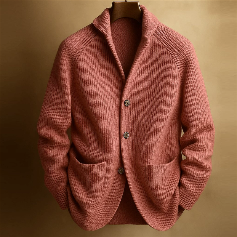 Clarke – Textured Knit Button Cardigan