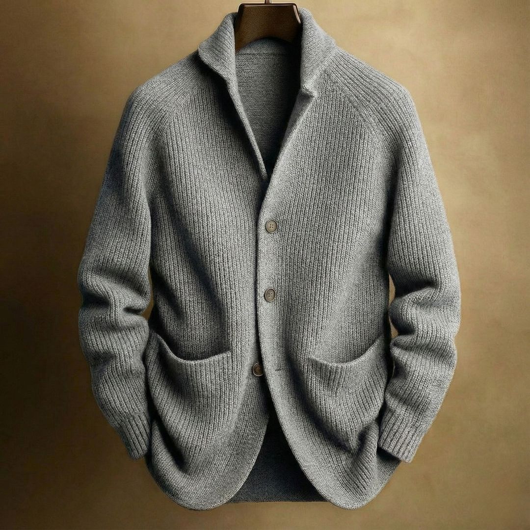 Clarke – Textured Knit Button Cardigan