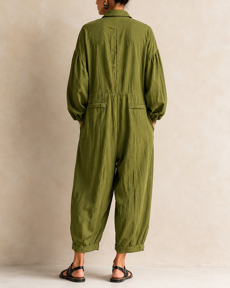 Kora - Relaxed Cargo Jumpsuit