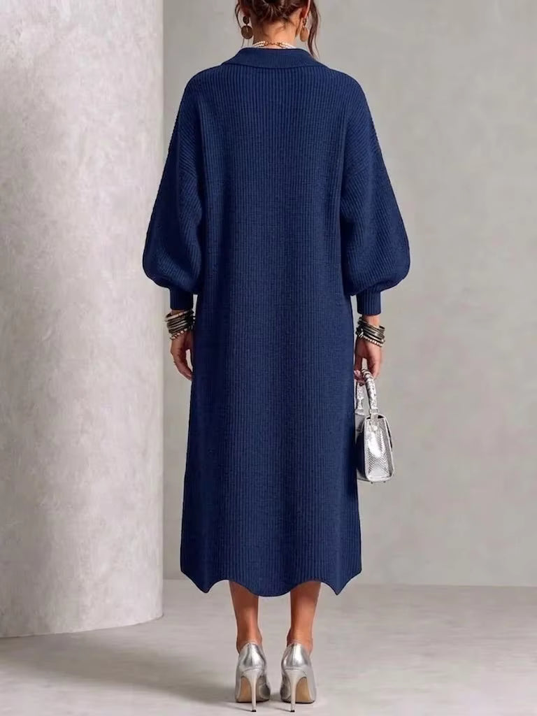Sienna - Long Sleeve Button-Down Dress
