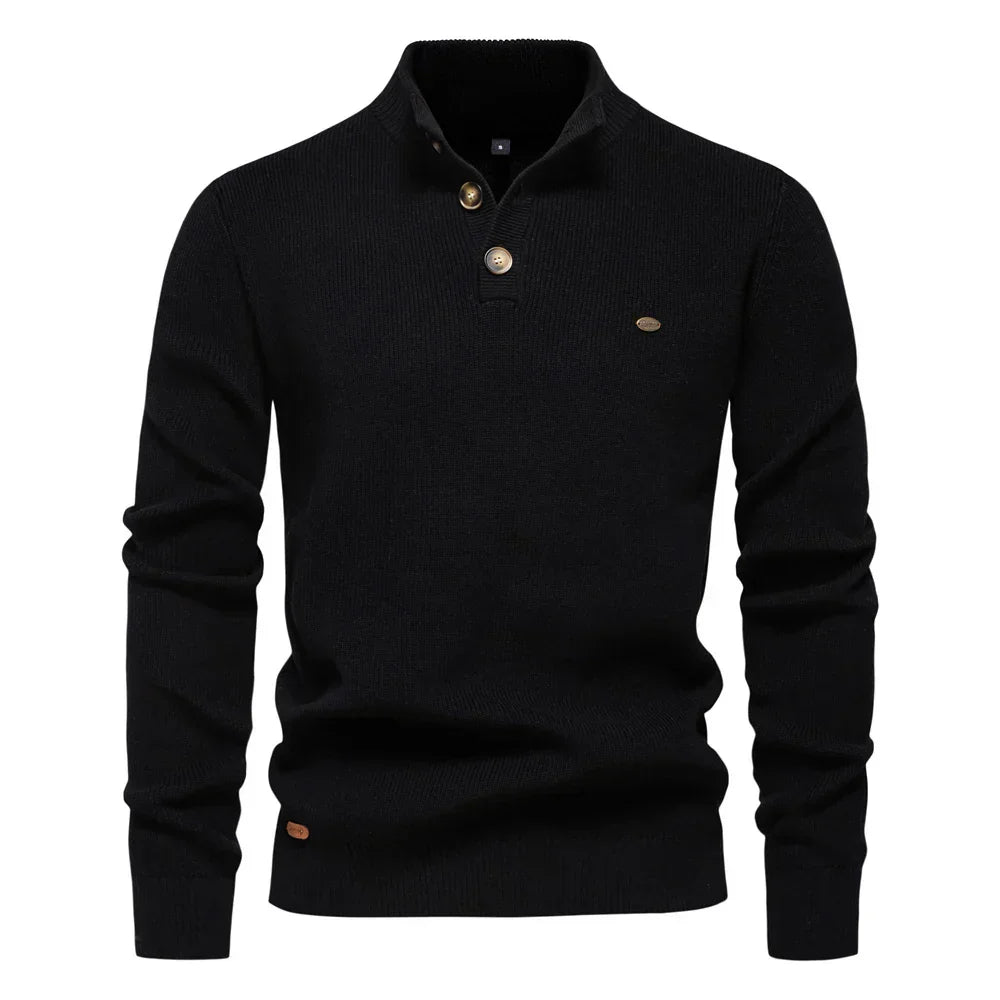 Bernard – Men’s Button-Up Sweater