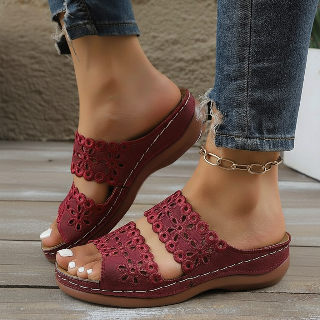 Joanna - Floral Sandal