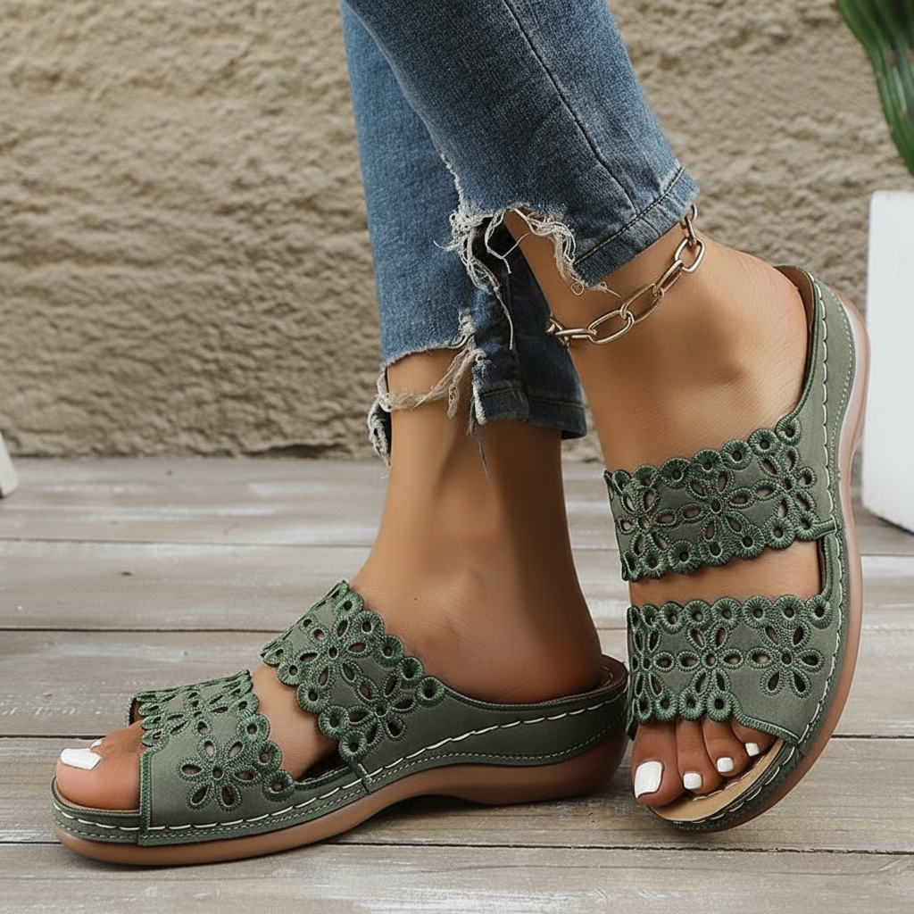 Joanna - Floral Sandal