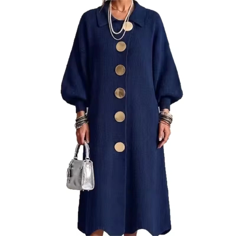 Sienna - Long Sleeve Button-Down Dress