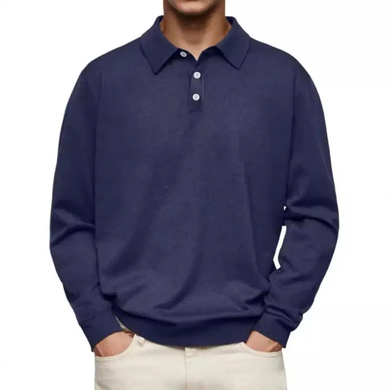Elton – Casual Long Sleeve Polo Shirt
