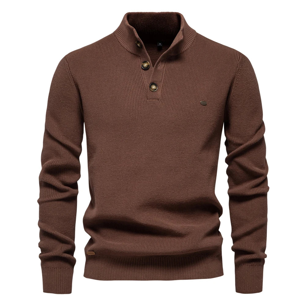 Bernard – Men’s Button-Up Sweater