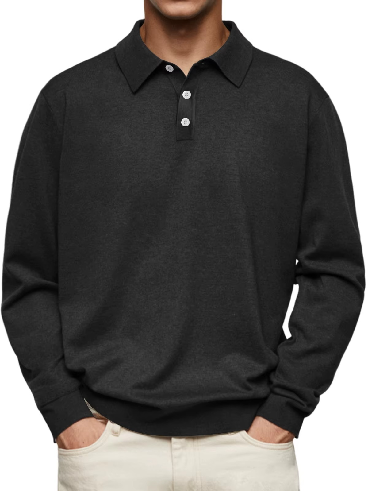 Kevin – Patterned Collar Polo Shirt