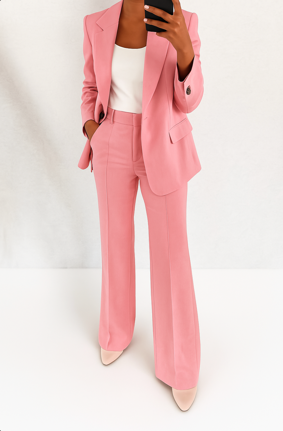 Erika -  Flattering Fit Suit Two-Piece Set