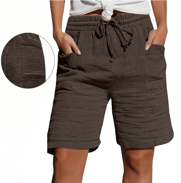 Bridgette - Relaxed Bermuda Shorts with Drawstring