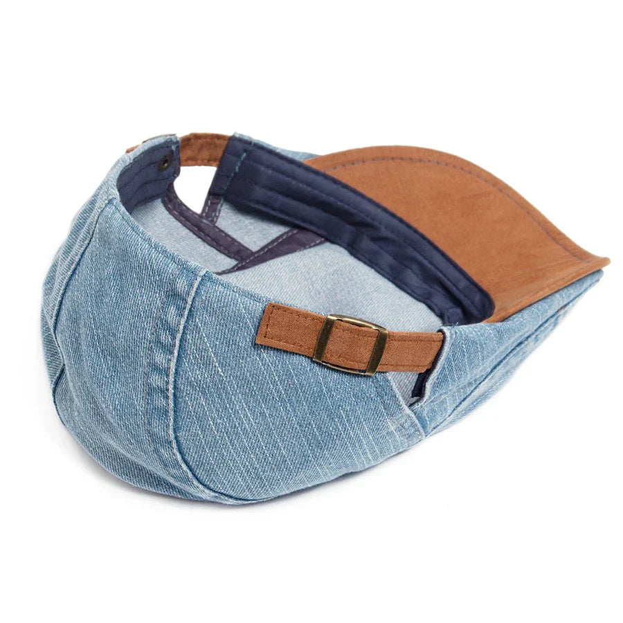 Cesar – Classic Denim Flat Cap