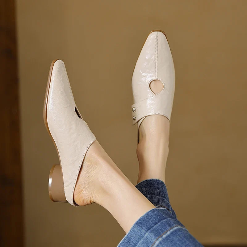 Bethany - Genuine Leather Mules