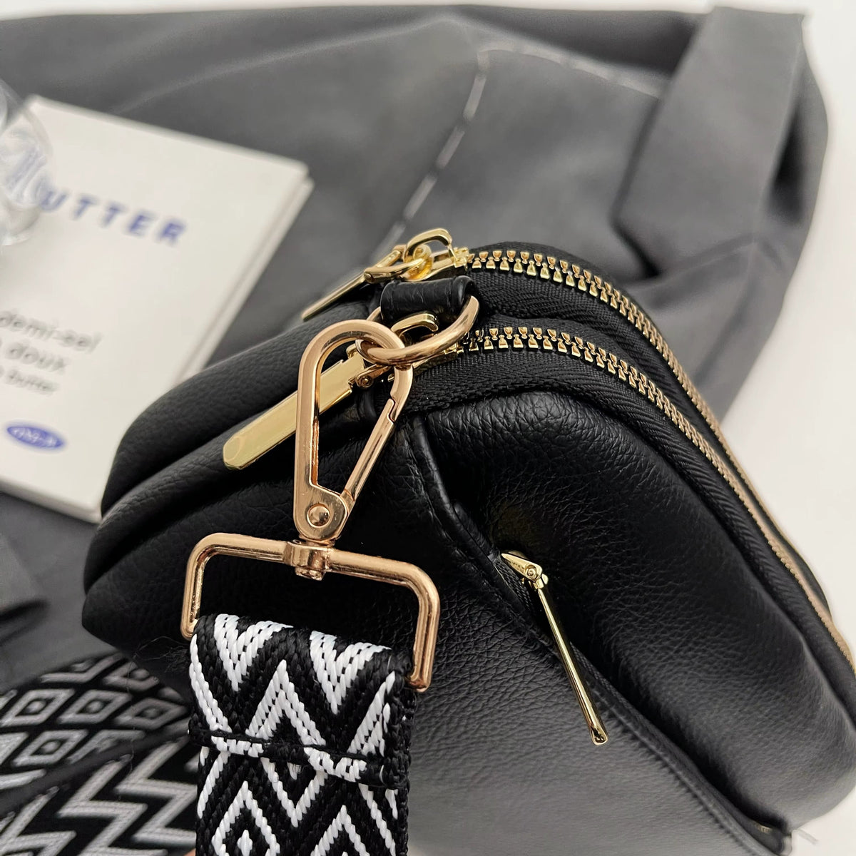 Adhara - Structured Vegan Leather Crossbody Bag