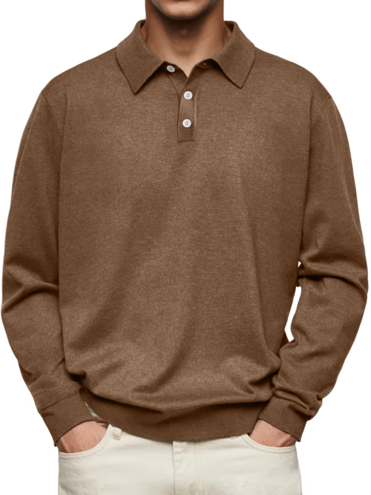 Kevin – Patterned Collar Polo Shirt