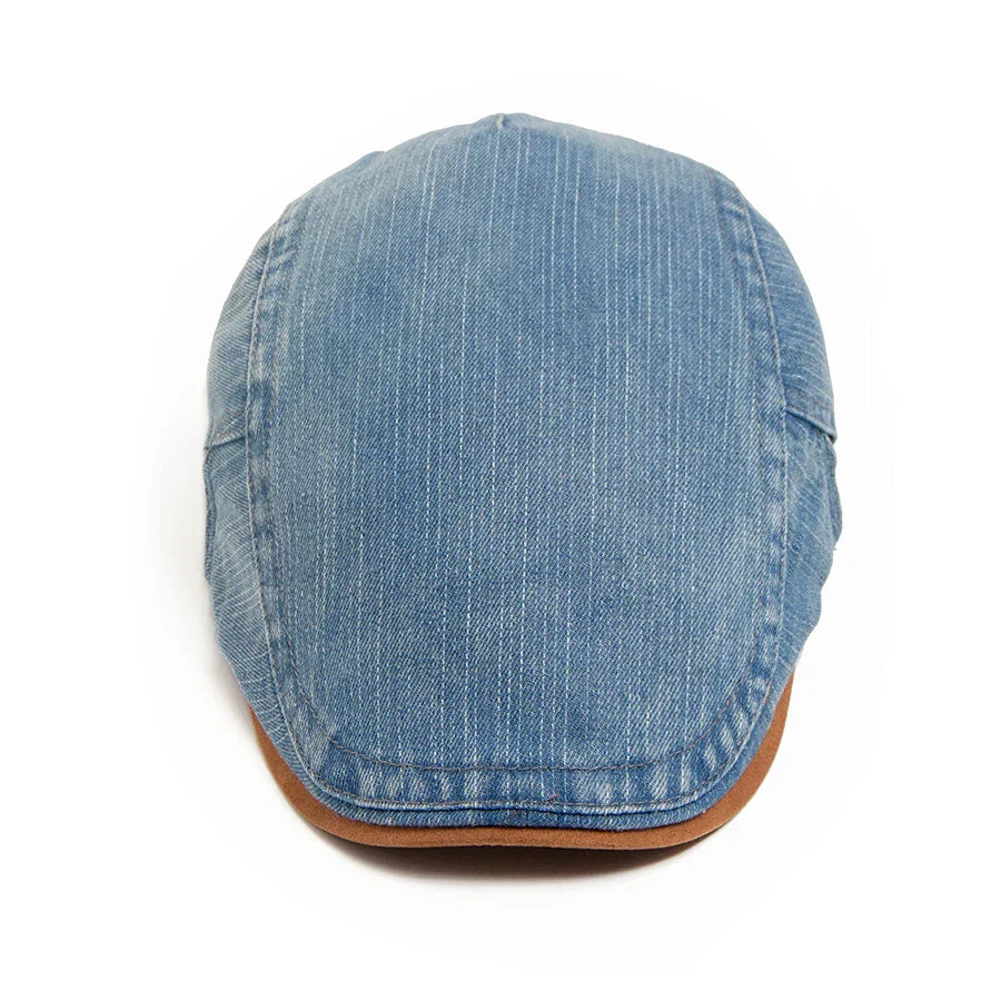 Cesar – Classic Denim Flat Cap
