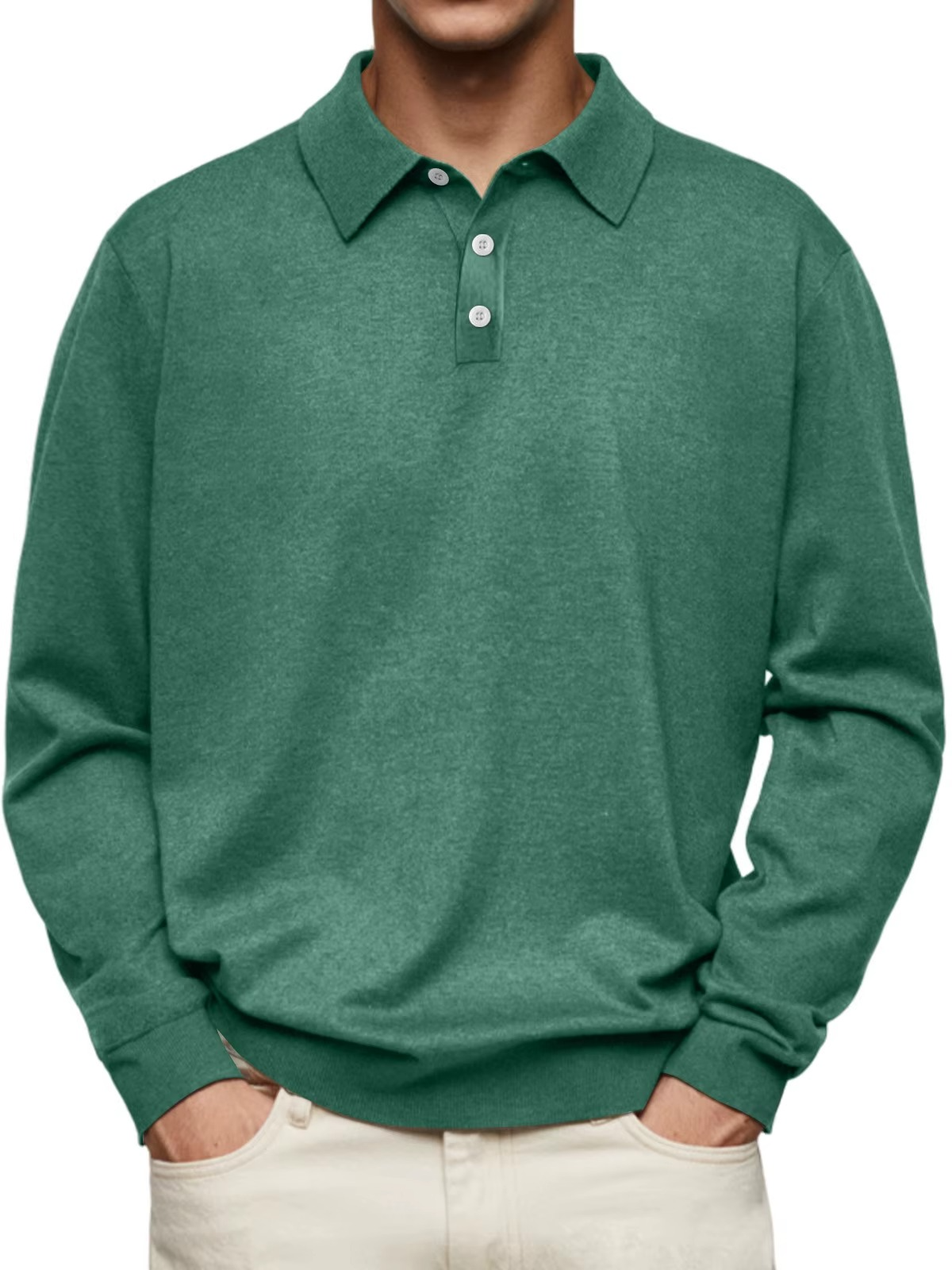 Kevin – Patterned Collar Polo Shirt