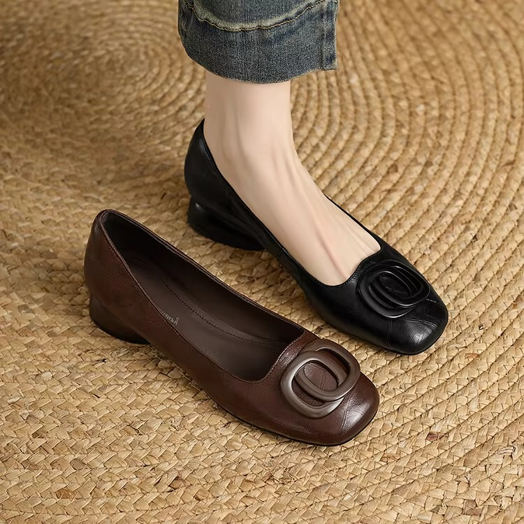 Mary - Leather Flats
