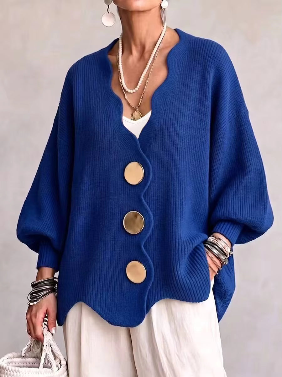 Madison - Loose Button Knit Cardigan