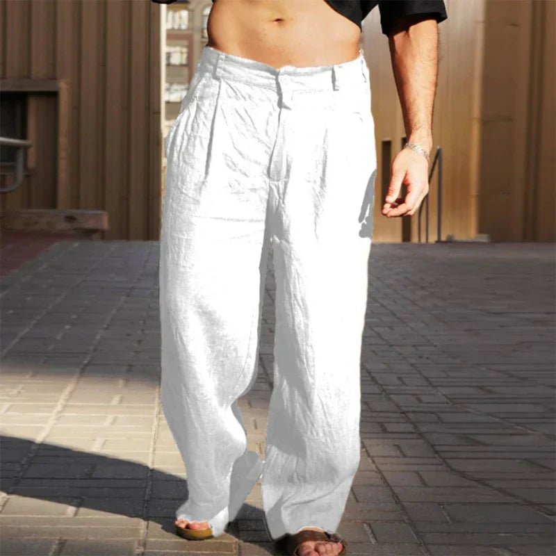 William – Wide Leg Linen Pants for Warm Days