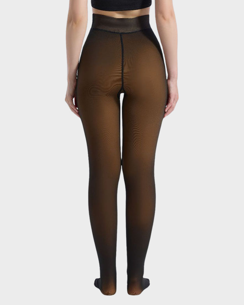 Alyssa - Translucent Fleece Lined Tights
