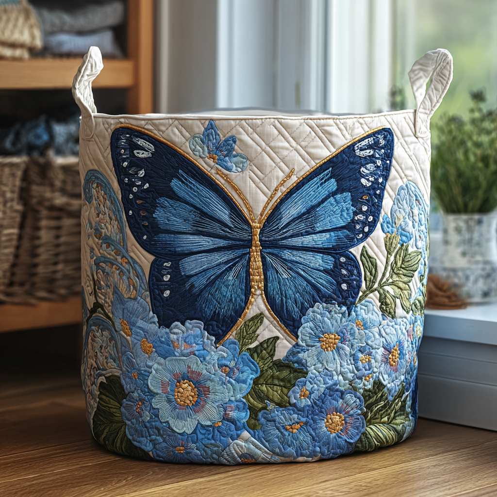 Butterscotch – Hand-Quilted Butterfly Basket