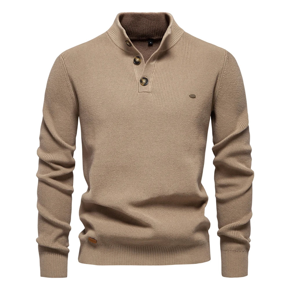 Bernard – Men’s Button-Up Sweater