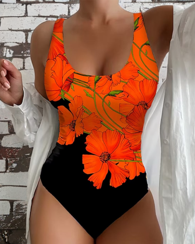 Patty - Elegant One-Piece Floral Swimsuit