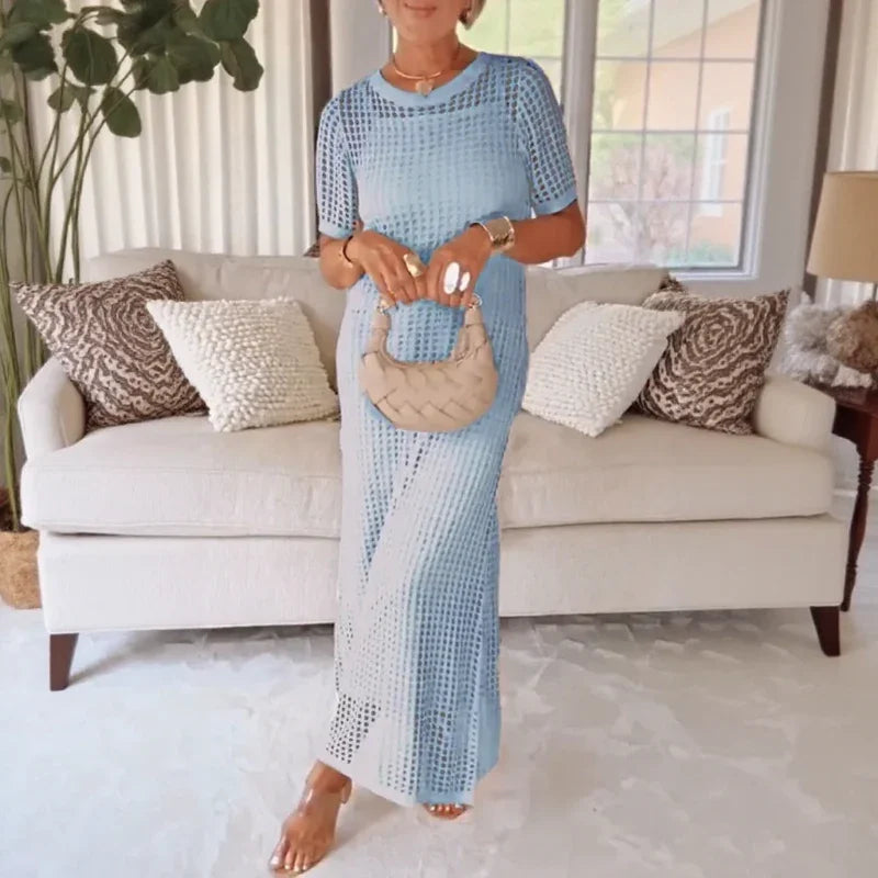 Sylvie - Crochet Overlay Dress Set
