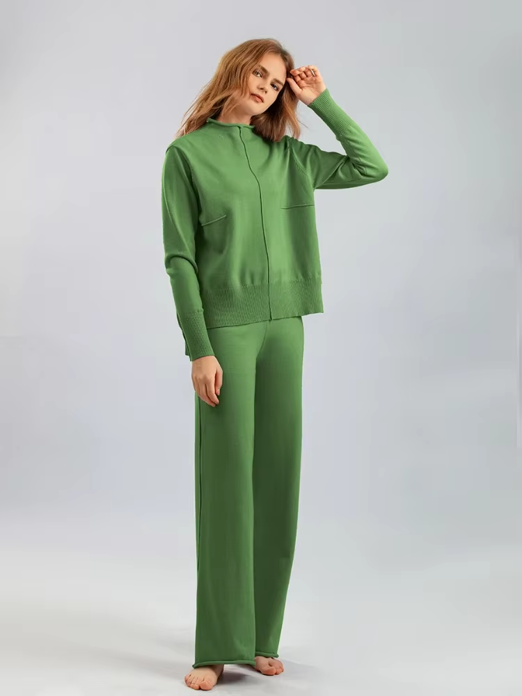CAROLINE - KNITTED THICK WARM OVERSIZED Sweater Pants SET