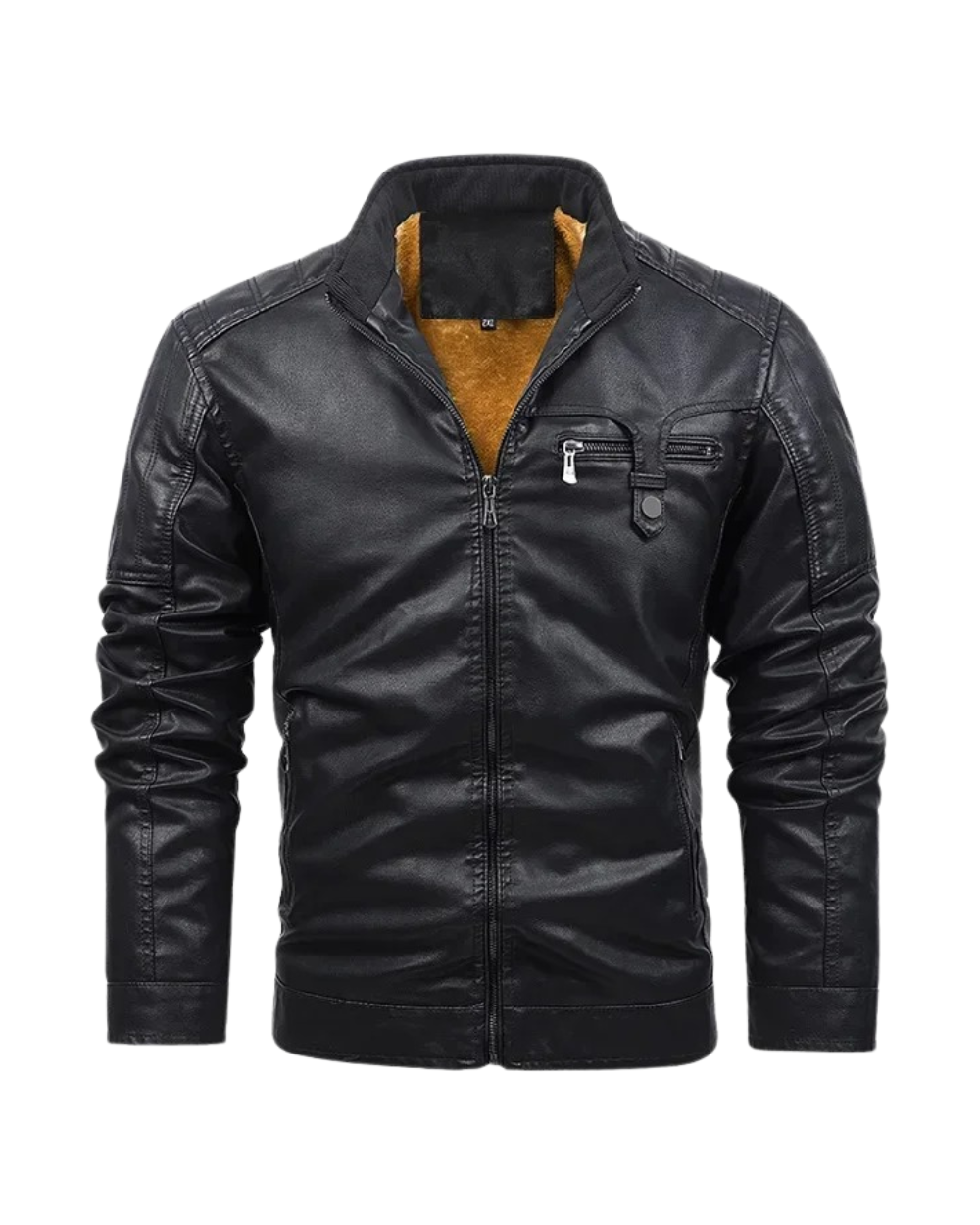 Richard - Retro Fleece Lined Leather Jacket