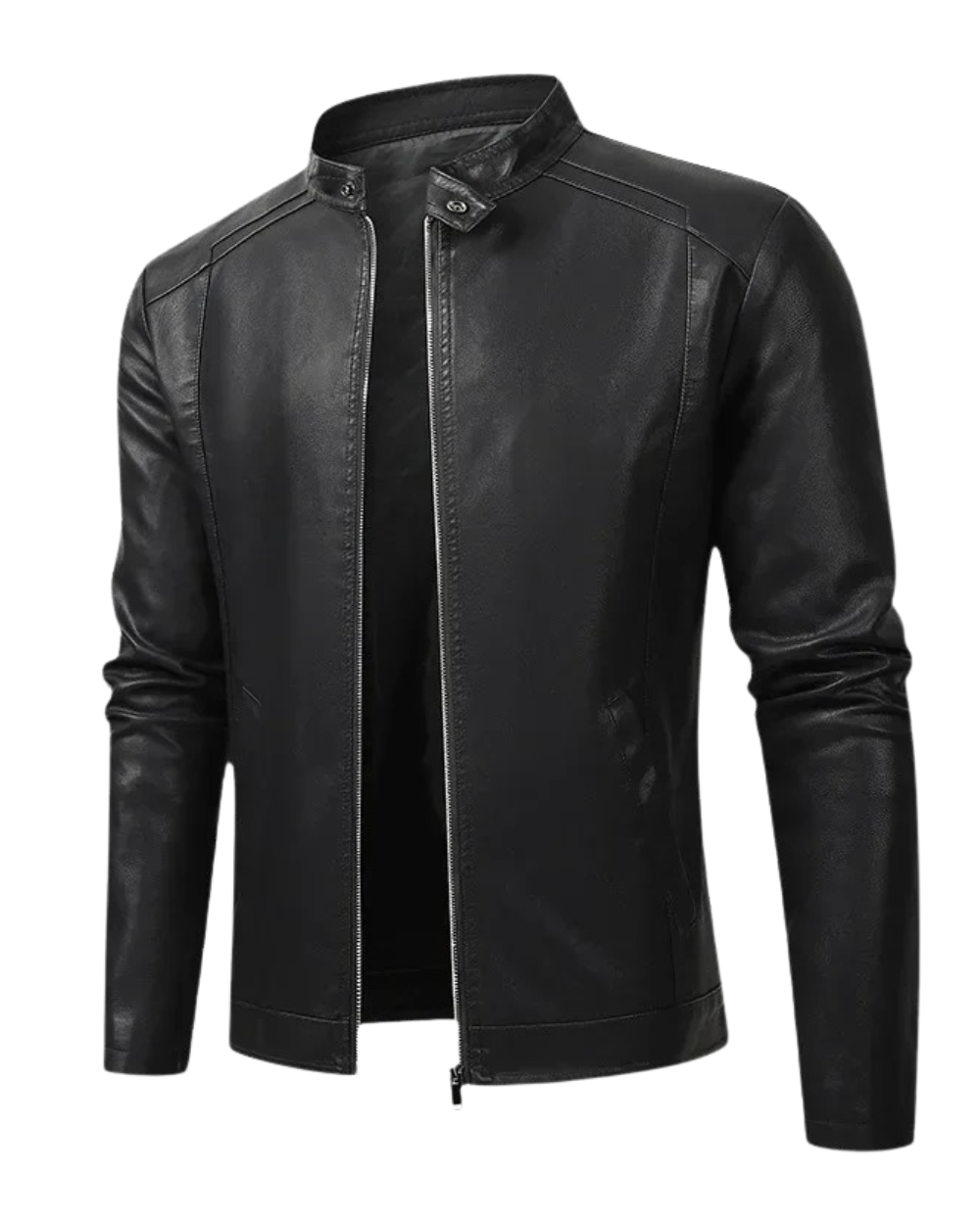 Julian - Elegant Men's Biker Leather Jacket